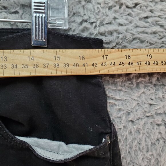 Levis Jeans Mens 34x30 502 Black Tapered Fit Stretch Cotton Denim - Picture 5 of 11